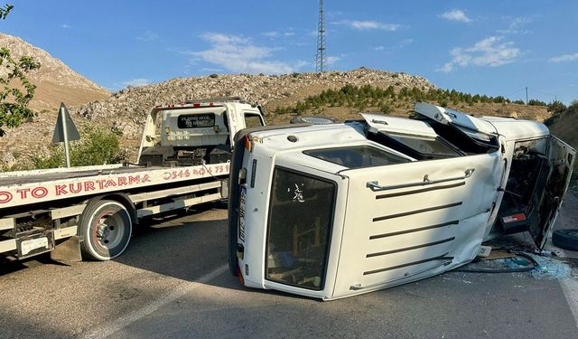 Elbistan'da feci kaza: 1 ölü 1 yaralı