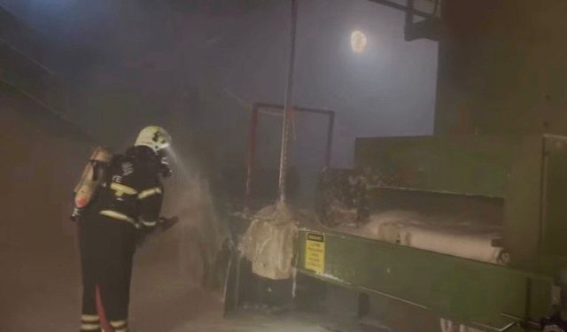 Kahramanmaraş’ta fabrika yangını