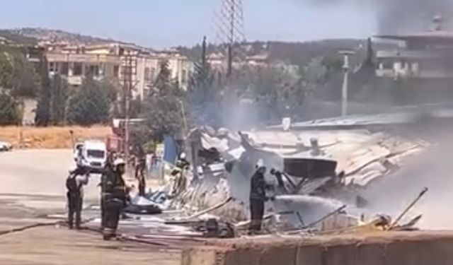 Kahramanmaraş’ta kağıt fabrikasında yangın