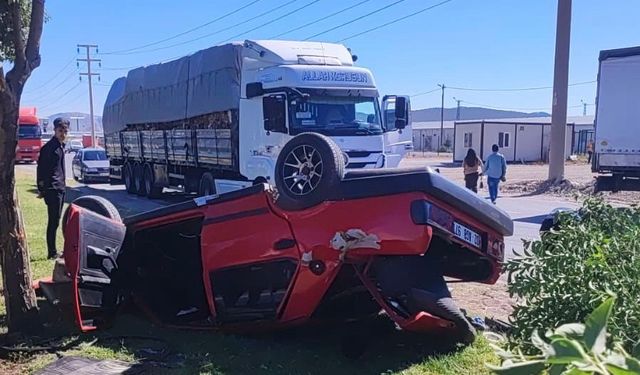 Kahramanmaraş’ta otomobil takla attı: 2 yaralı