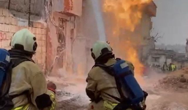 Kahramanmaraş’ta Doğalgaz Borusu Patladı