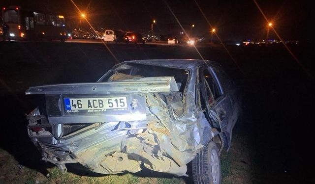 Kahramanmaraş’ta otomobil takla attı: 1 yaralı