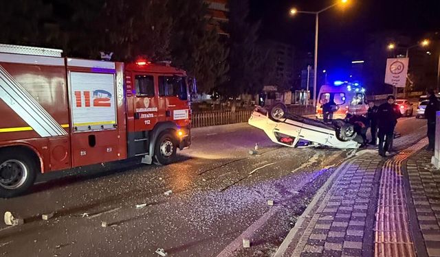 Kahramanmaraş’ta Otomobil Takla Attı: 1 Yaralı