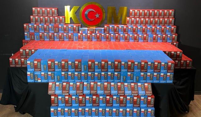 Kahramanmaraş’ta 3,5 Milyon TL Değerinde Kaçak Cep Telefonu Ele Geçirildi