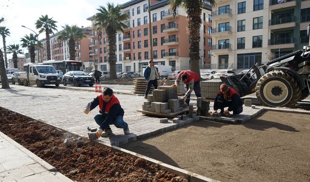 Trabzon Bulvarı’nda Altyapısı Tamamlanan Kısımlarda Üstyapıya Başlandı