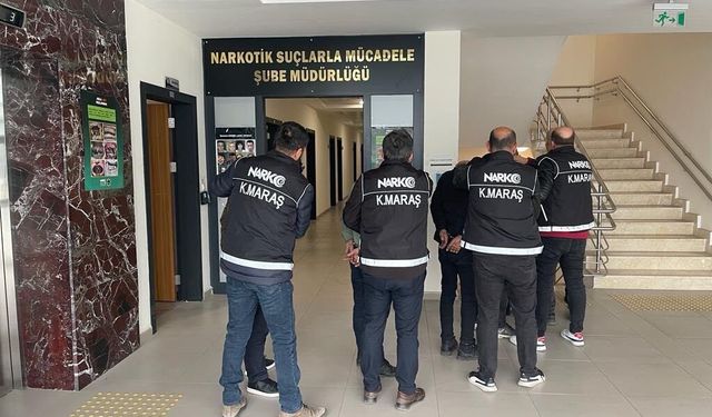 Kahramanmaraş’ta zehir tacirleri tutuklandı