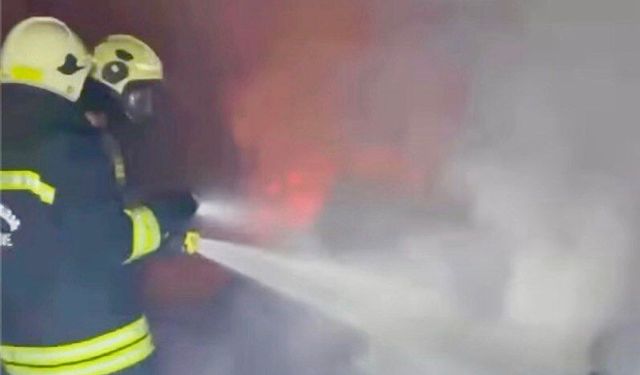 Pazarcık’ta çiftlik yangını