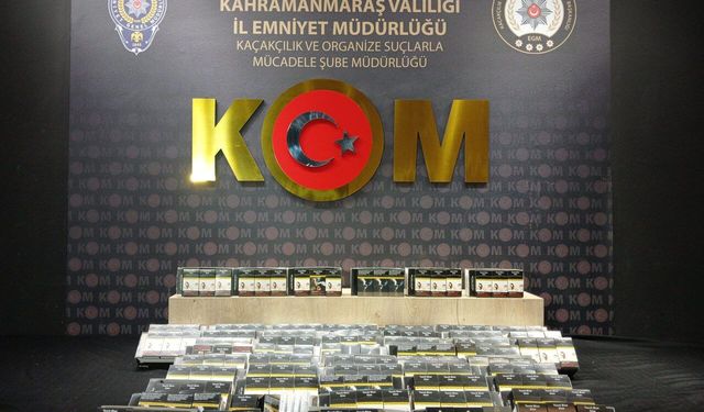 Kahramanmaraş’ta kaçakçılık operasyonu