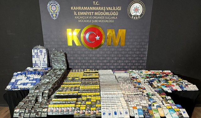 Kahramanmaraş’ta Kaçak Sigara ve Uyuşturucu Operasyonu: 1 Tutuklama