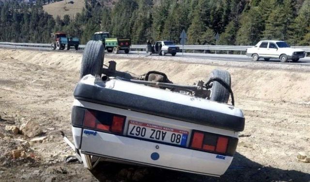 Kahramanmaraş’ta Otomobil Takla Attı: 1 Kişi Yaralandı