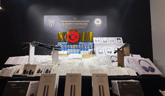 Kahramanmaraş’ta Kaçak Elektronik ve Uyuşturucu Operasyonu