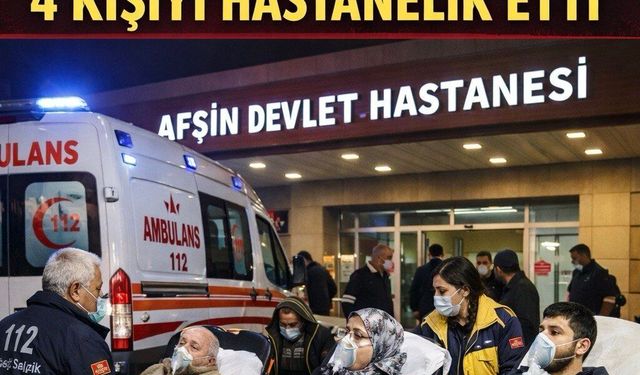 Kahramanmaraş’ta sobadan sızan gaz 4 kişi hastanelik etti