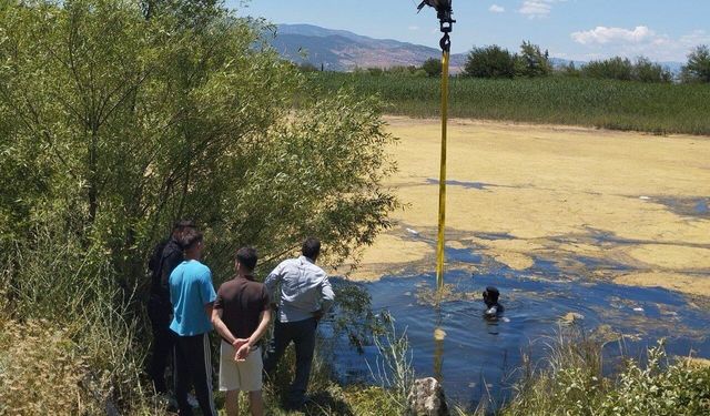 Kahramanmaraş’ta Otomobil Göl’e Düştü