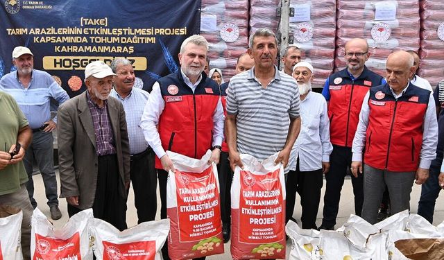 Üreticiye Can Suyu; 47 Ton Soya Tohumu Dağıtıldı