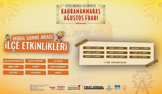 Geleneksel Ağustos Fuarı’nın Çocuk Etkinlikleri İlçelere Taşınıyor