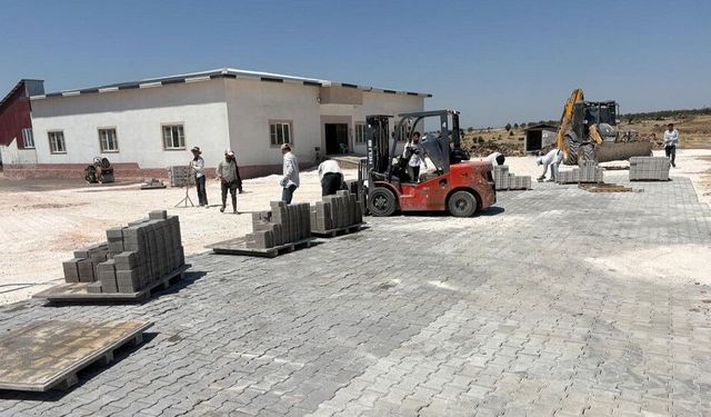 Pazarcık Kızkapanlı’nın Sosyal Tesisinde Çevre Düzenlemesi