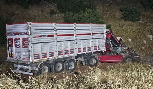 Kahramanmaraş’ta tır şarampole uçtu: 1 yaralı
