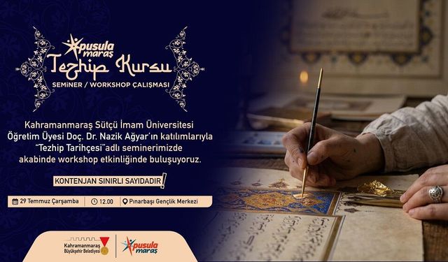 Pusula Maraş’tan Gençlere Geleneksel Sanat Atölyesi