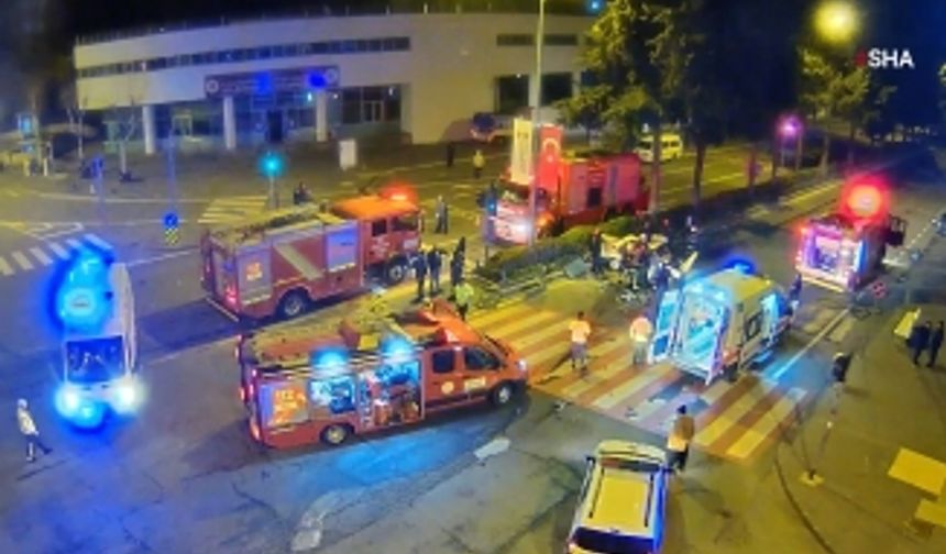 Kahramanmaraş’ta feci kaza kamerada: 1 ölü 3 yaralı