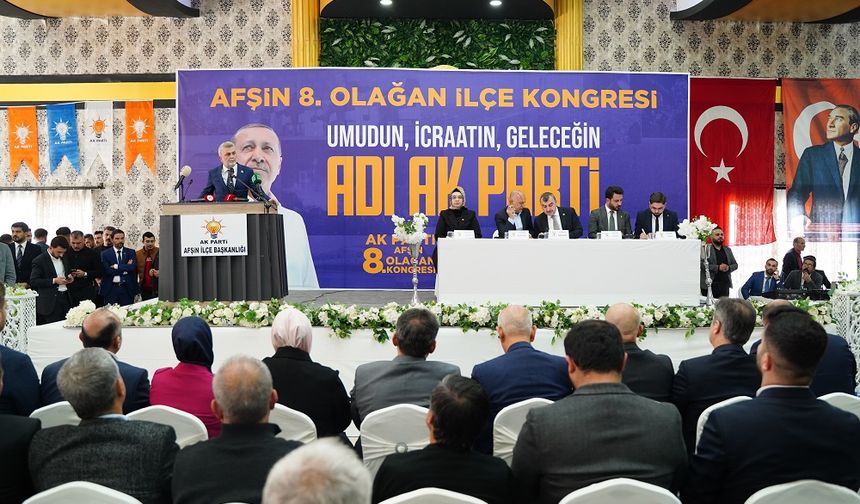 Görgel, AK Parti Afşin 8. Olağan Kongresine Katıldı