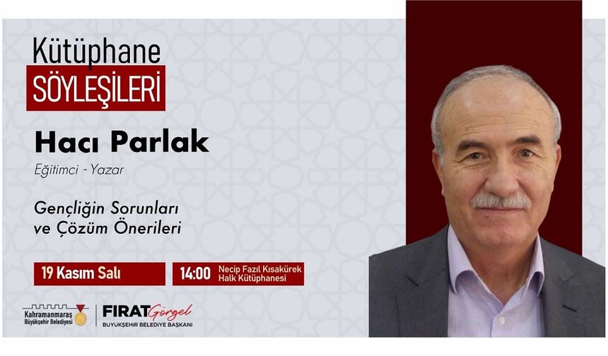 Yazar Hacı Parlak, Gençliğin Sorunlarını Ele Alacak!