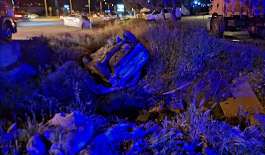 Kahramanmaraş’ta otomobil kanala uçtu: 1 ölü 1 yaralı