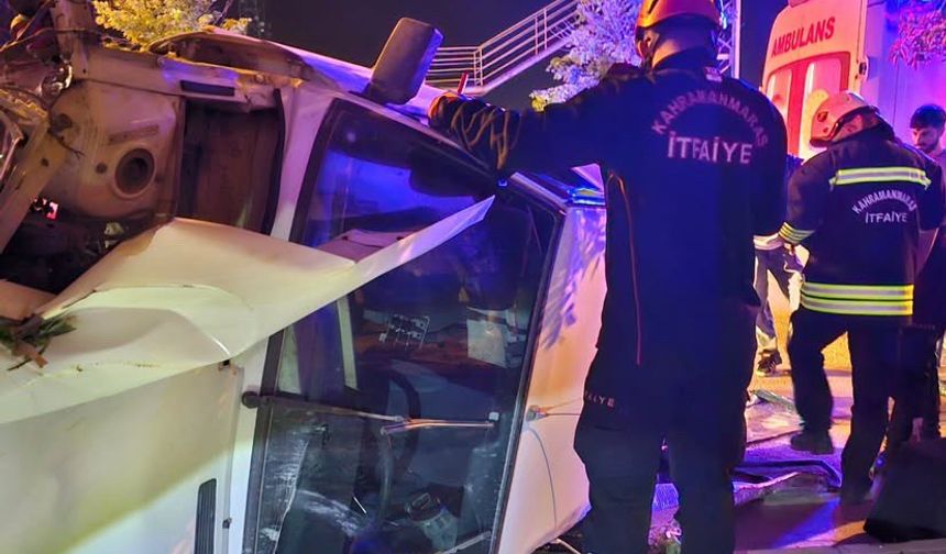 Kahramanmaraş’ta otomobil devrildi: 1 yaralı