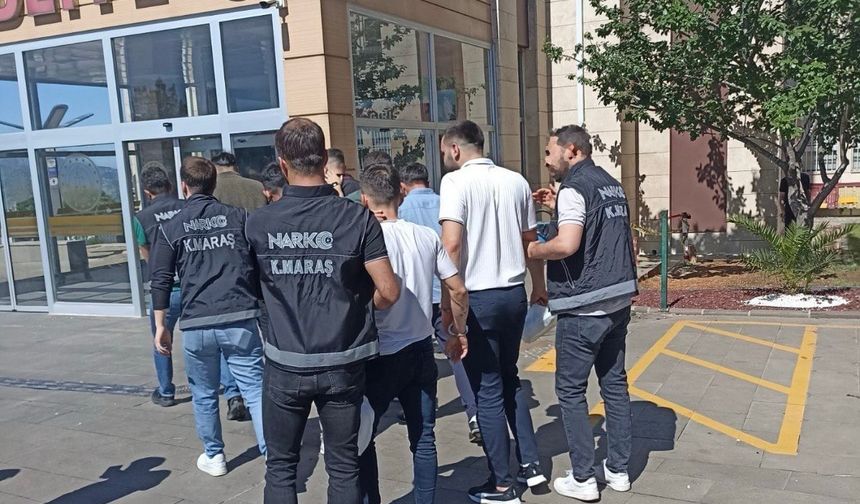 Kahramanmaraş'ta Uyuşturucu Operasyonunda 13 Şüpheli Tutuklandı