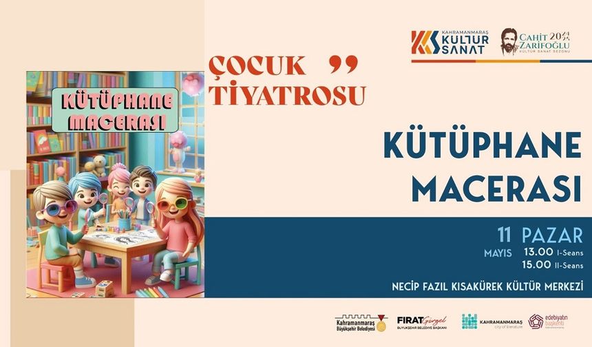 Küçük İzleyicilere “Kütüphane Macerası” Tiyatrosu