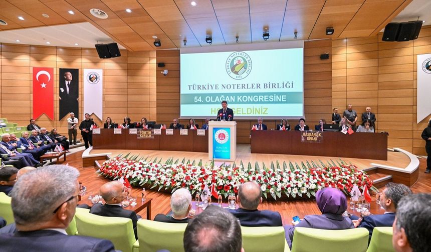 Başkan Görgel’den Türkiye Noterler Birliği Başkanı Alıcı’ya Tebrik