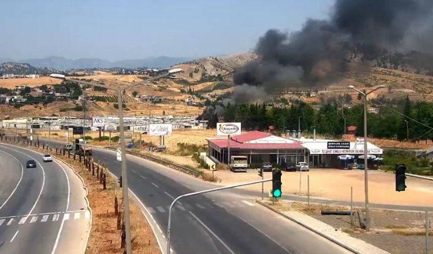 Kahramanmaraş konteynır kentte yangın