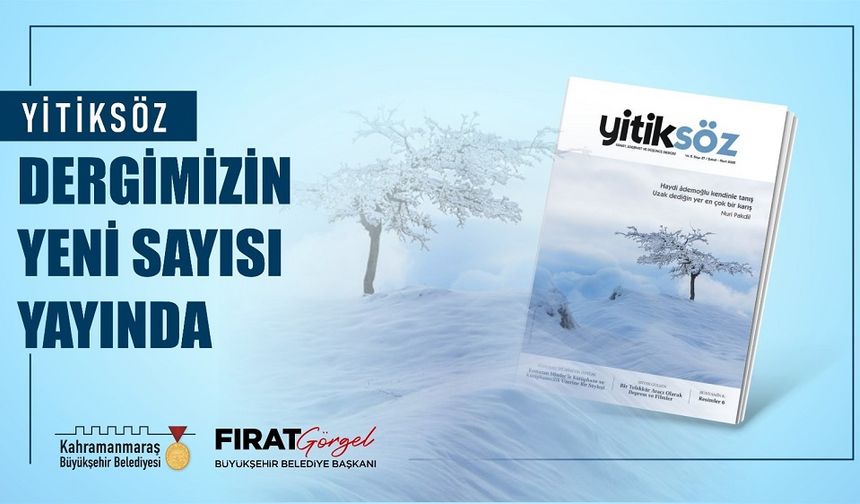 Ödüllü Dergi Yitiksöz’ün 27. Sayısı Yayında!