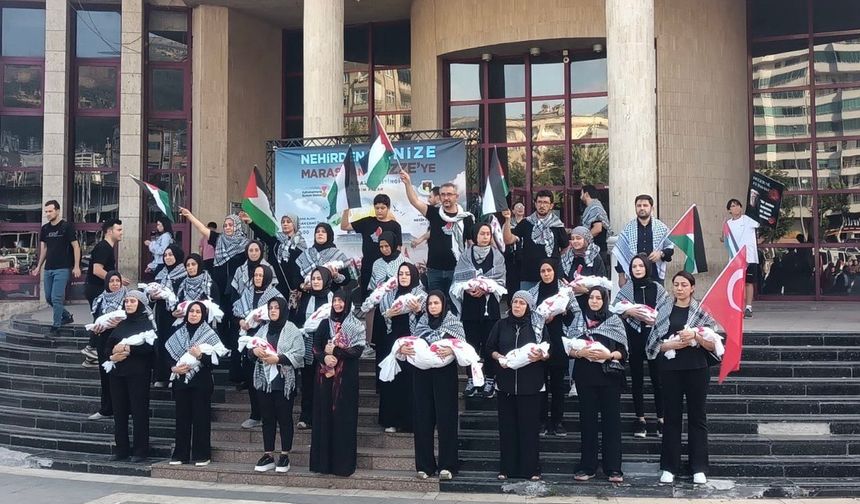 Kahramanmaraş’ta Gazze İçin Destek Konvoyu Düzenlendi