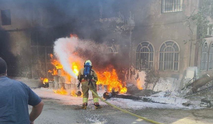 Kahramanmaraş’ta işyeri yangını: 1 yaralı