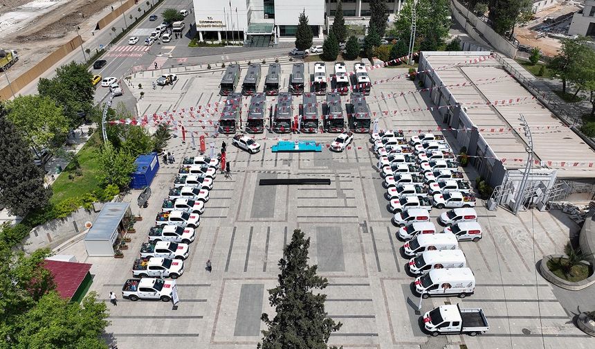 Büyükşehir’den Tarihi Araç Yatırımı; 144 Hizmet Aracı Filoya Kazandırıldı