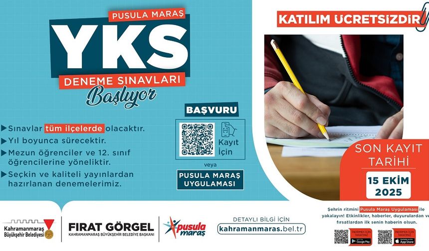 Üniversite Yolunda Gençlere Ücretsiz Deneme Sınavı Desteği!