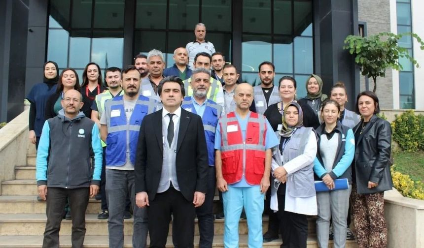 Sular Akademi Hastanesi’nde Gerçeğini Aratmayan Afet Tatbikatı