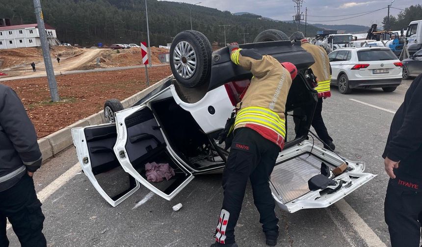Kahramanmaraş’ta iki otomobil çarpıştı: 1 yaralı