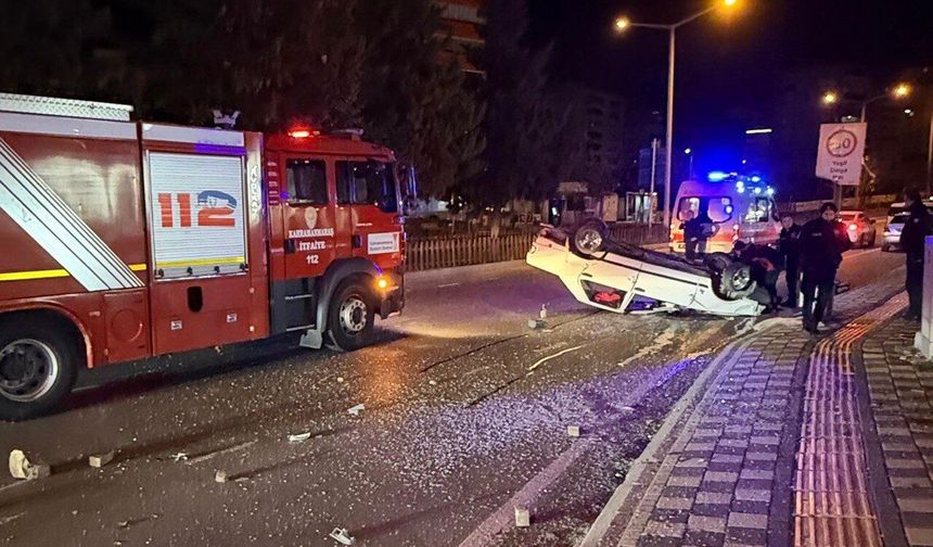 Kahramanmaraş’ta Otomobil Takla Attı: 1 Yaralı