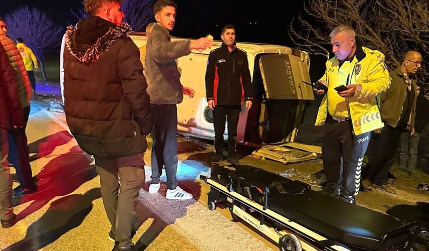 Kahramanmaraş’ta servis aracı devrildi: 10 yaralı