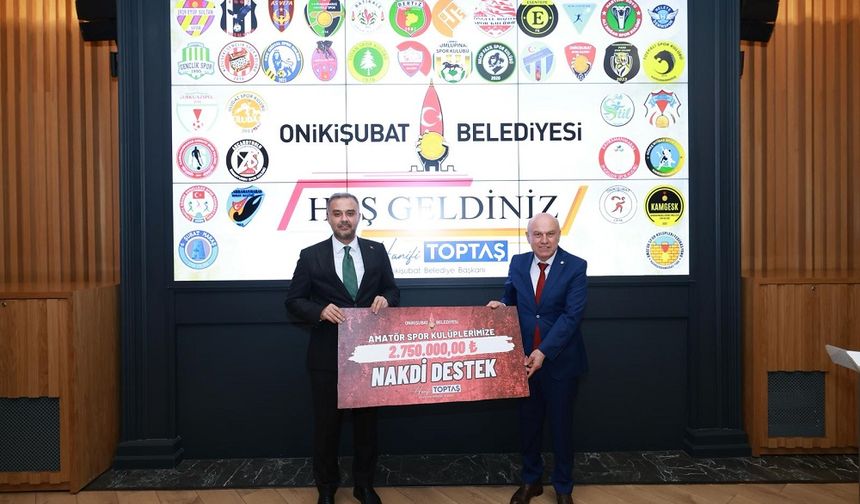 Başkan Toptaş’tan amatör spora dev destek!