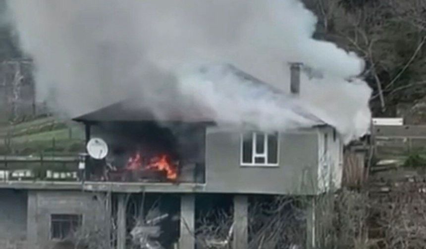 Kahramanmaraş’ta ev yangını