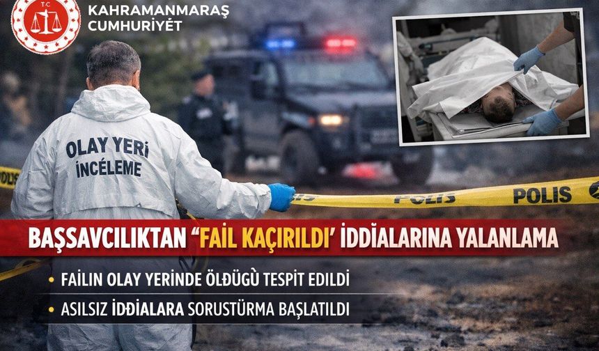 Başsavcılıktan “fail kaçırıldı” iddialarına yalanlama