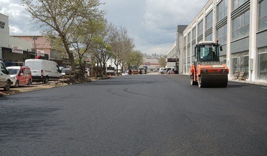 Toptancılar Sitesinde Asfalt Çalışması Sürüyor