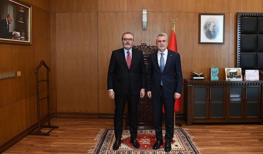 Başkan Görgel, AK Parti MKYK Üyesi Mahir Ünal’ı Makamında Ağırladı