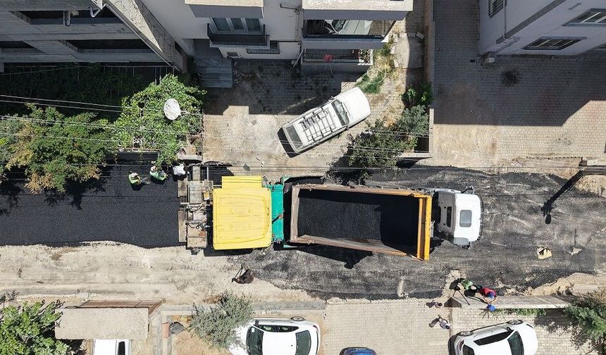 Aslanbey Mahallesi’nde Asfalt Mesaisine Başlandı