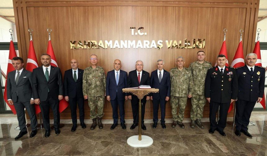 Milli Savunma Bakanı Yaşar Güler Kahramanmaraş’ta temaslarda bulundu