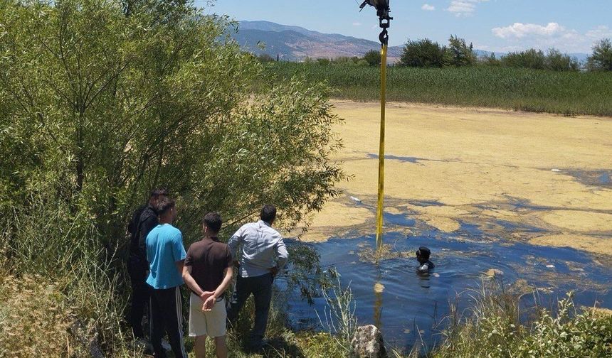 Kahramanmaraş’ta Otomobil Göl’e Düştü