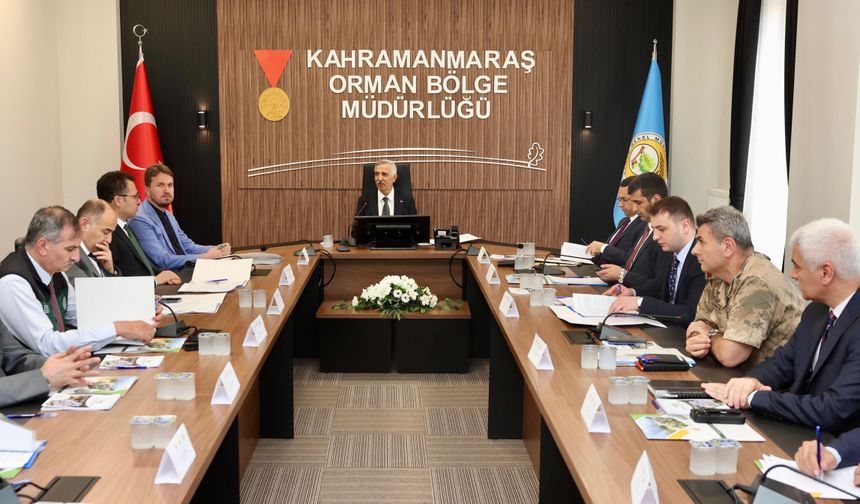 Vali Ünlüer Başkanlığında Orman Yangınlarıyla Mücadele Toplantısı Gerçekleştirildi