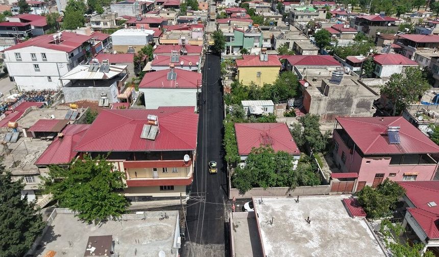Dulkadiroğlu Sokak Sokak Cadde Cadde Asfalt Serimi Yapılıyor
